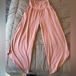 Women's Wide Leg Yoga Pants - High Waisted